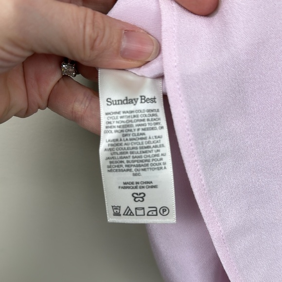 Sunday best Aritzia Tatiana skirt in lilac bloom 00 waist 25” - Picture 6 of 8